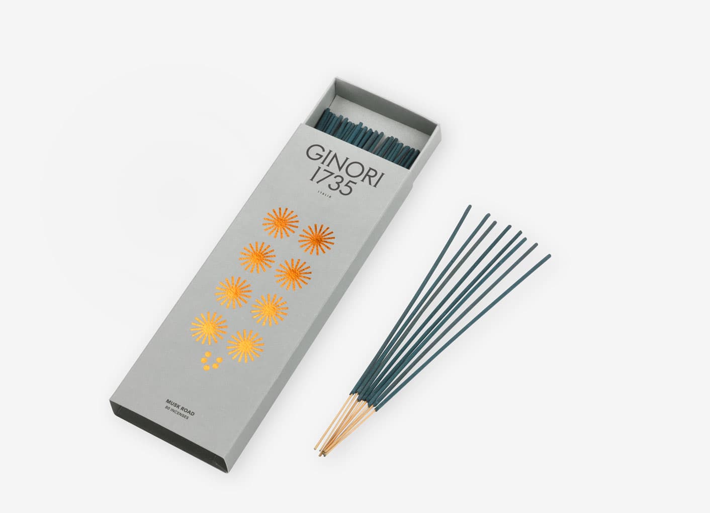 Incense sticks Musk Road 80 pcs Design refill GINORI 1735