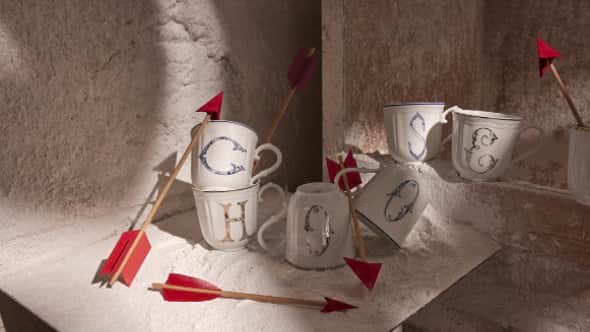 Corona Monogram Mugs Ginori 1735 Corona Monogram Mugs Ginori 1735