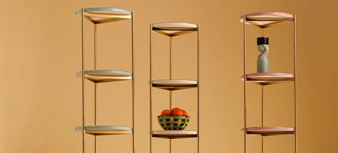 Self-standing shelving